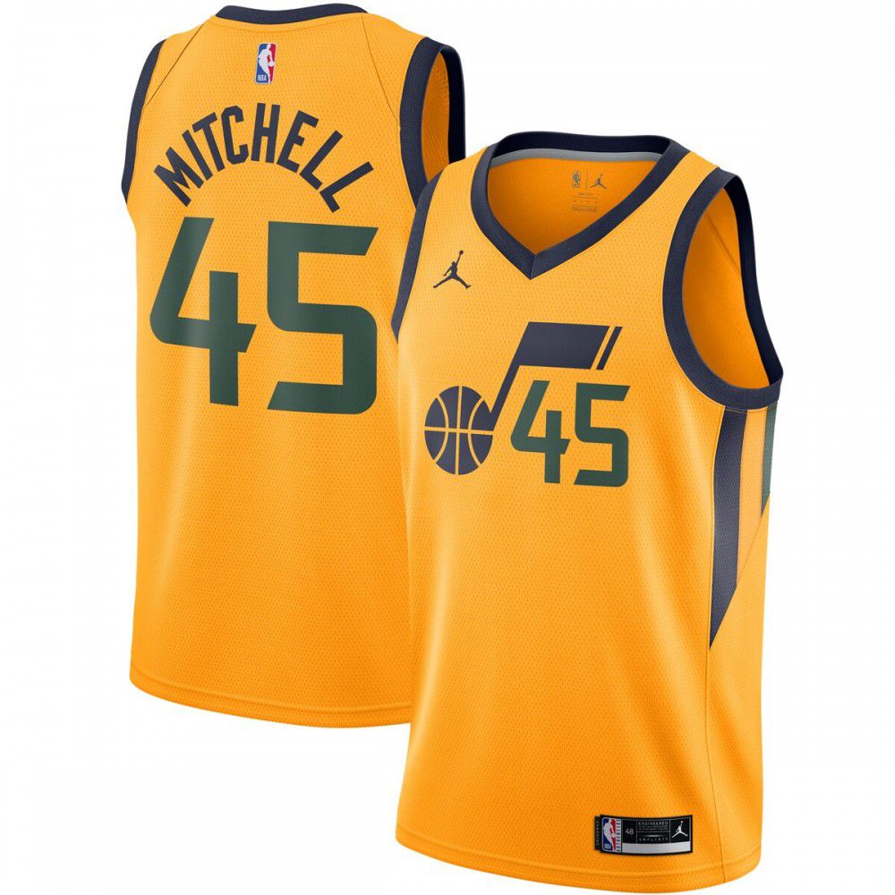 Donovan Mitchell Utah Jazz Jordan Brand 2020/21 Swingman Jersey - Statement Edition - Gold-Pro Kit Vault | Brand New 26/27 Sports Jerseys